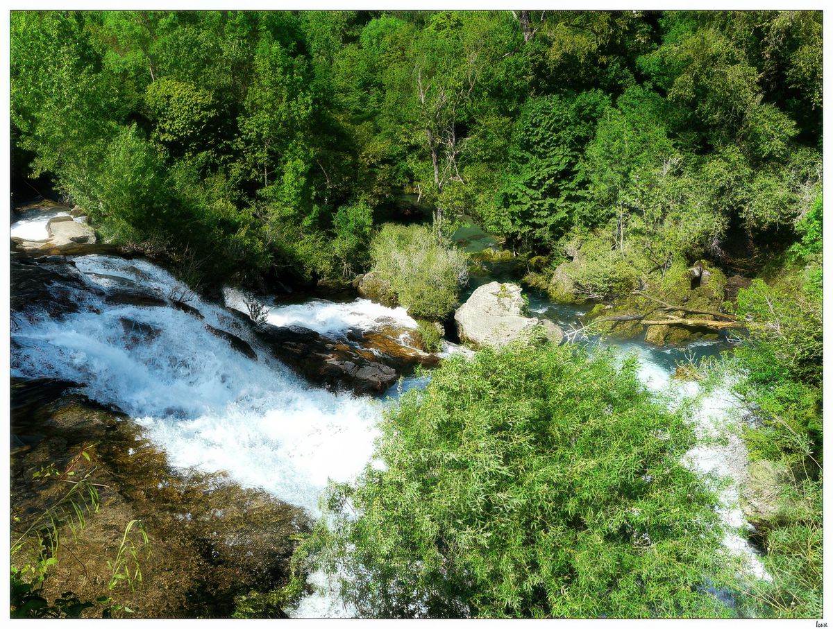 La Vis en bas du Village de Navacelles.