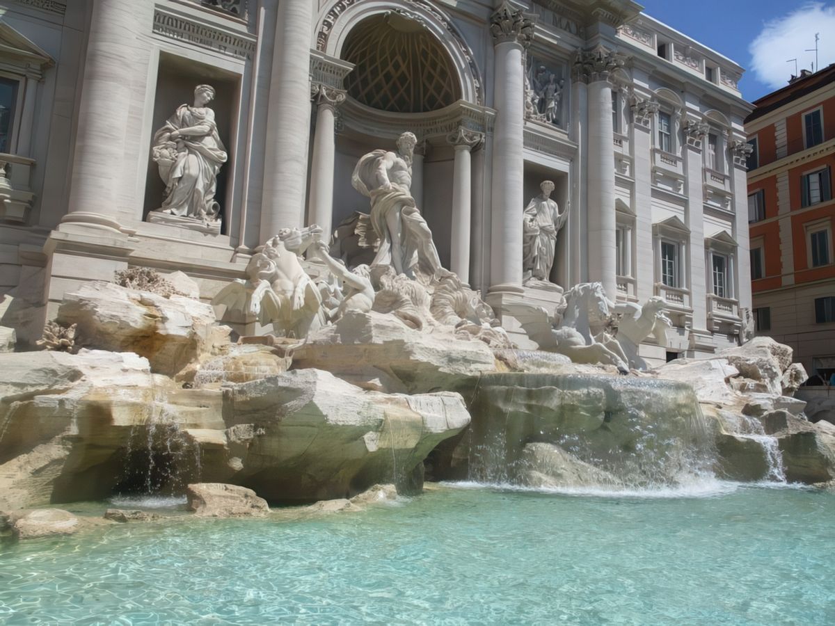 Rome: fontaine de Trevi.