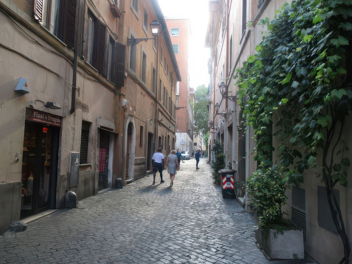 Rome: quartier du Trastevere.