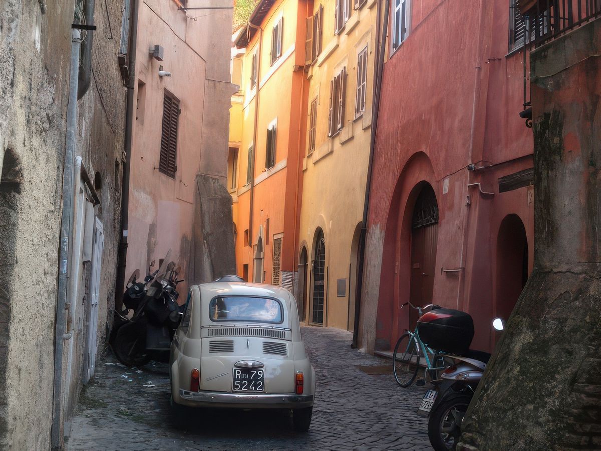 Rome: quartier du Trastevere.