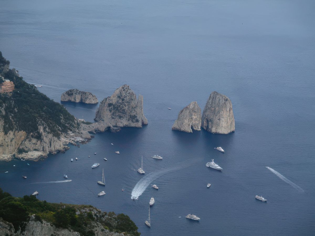 L'île de Capri: Anacapri - vue du Monte Solaro.