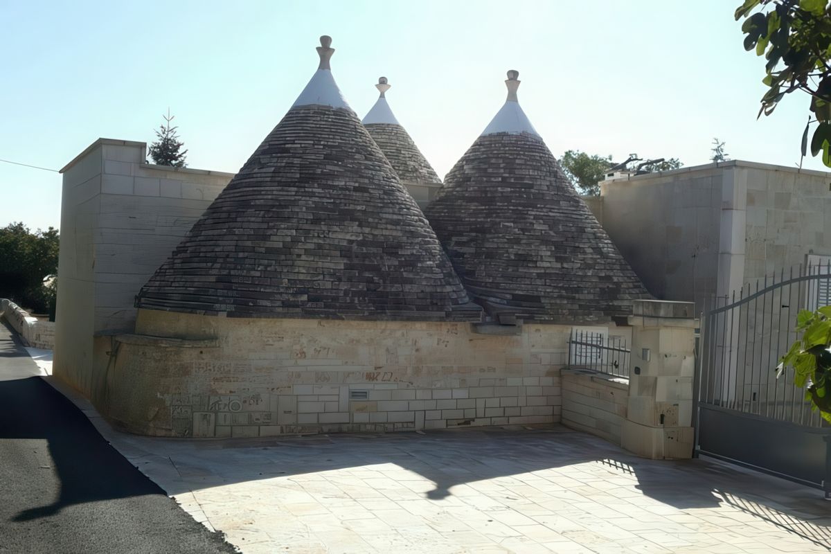 Mon hébergement (en pleine campagne, à 10km d'Alberobello).
