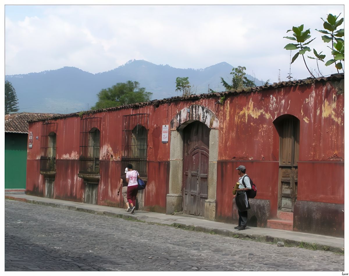 Le ciel n'étant pas assez dégagé nous n'aurons pas la chance de voir les volcans qui entourent Antigua.