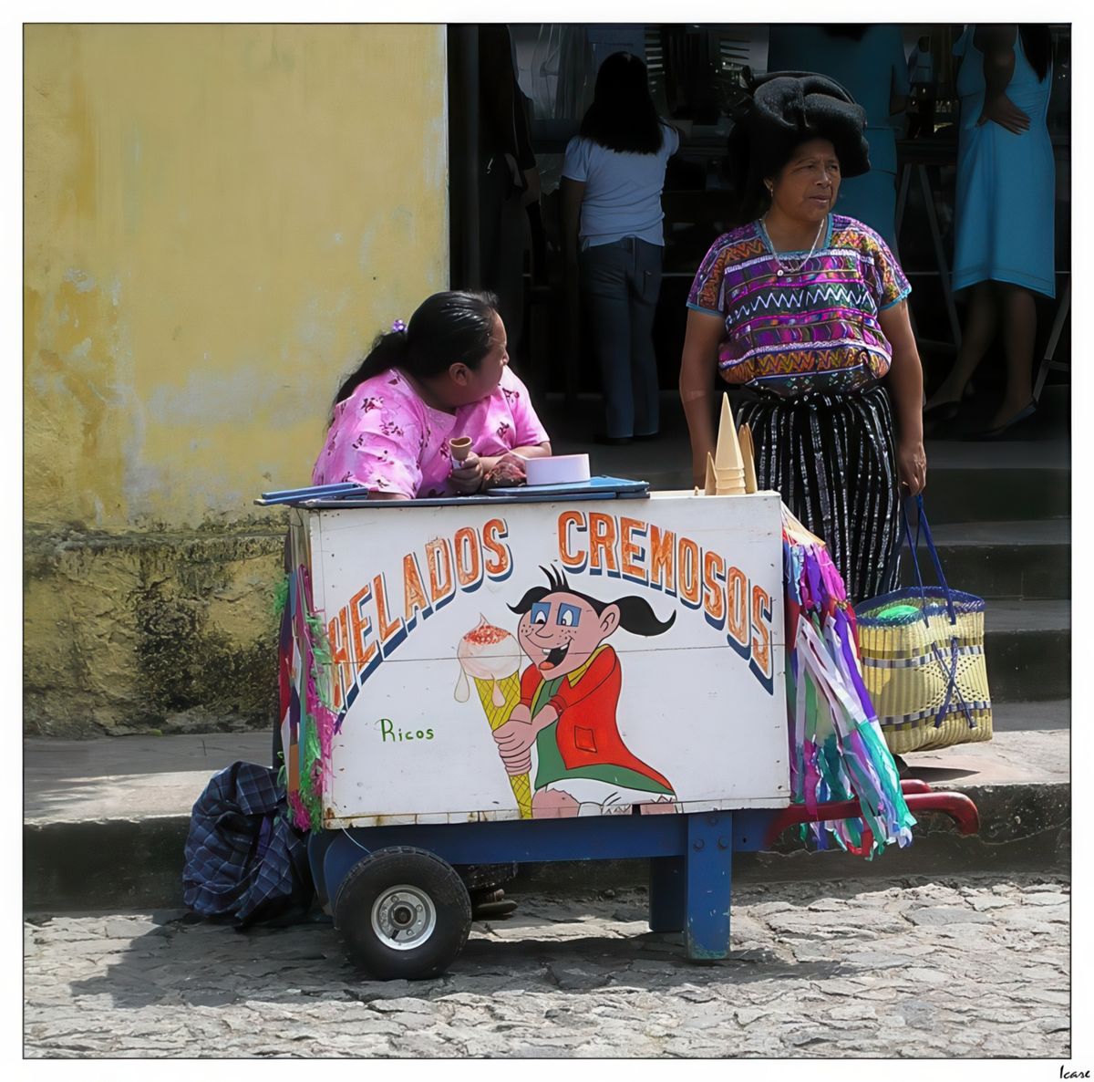 On aime les glaces à Antigua, et nous aussi par la même occasion, on peut aussi en déguster de très bonnes dans les jolis cafés de la ville.
