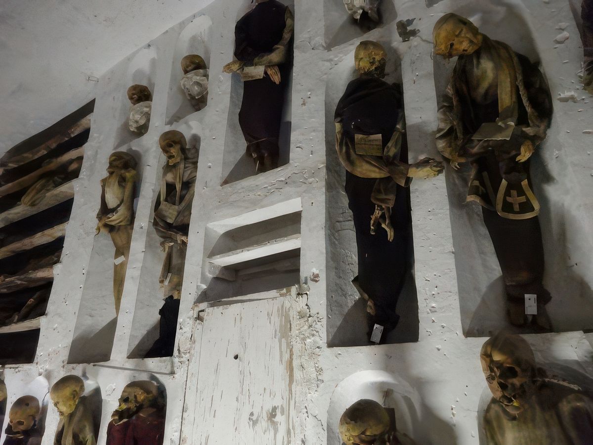 Palerme: Catacombe dei Cappuccini.