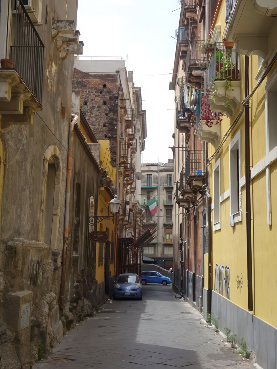 Catane: vieille ville.