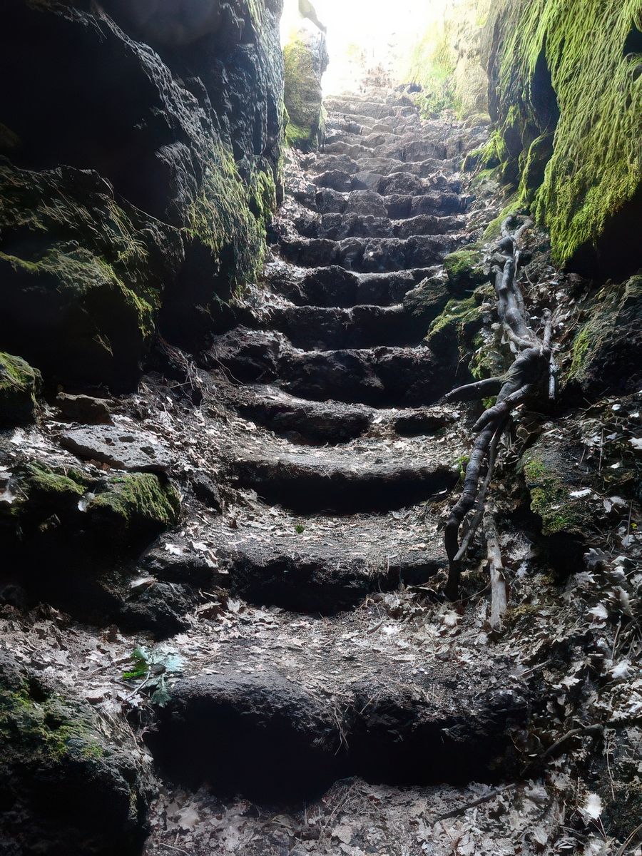 Région de l'Etna: Grotta della Neve (ancienne glacière à neige).