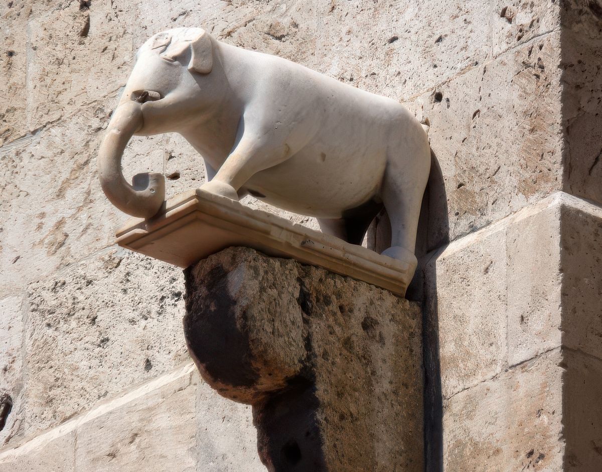 Cagliari: Torre dell'Elefante (détail).
