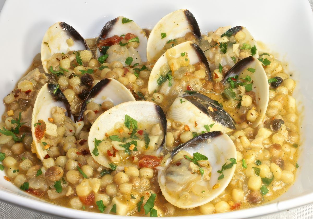 Gastronomie sarde: pâtes "fregole".