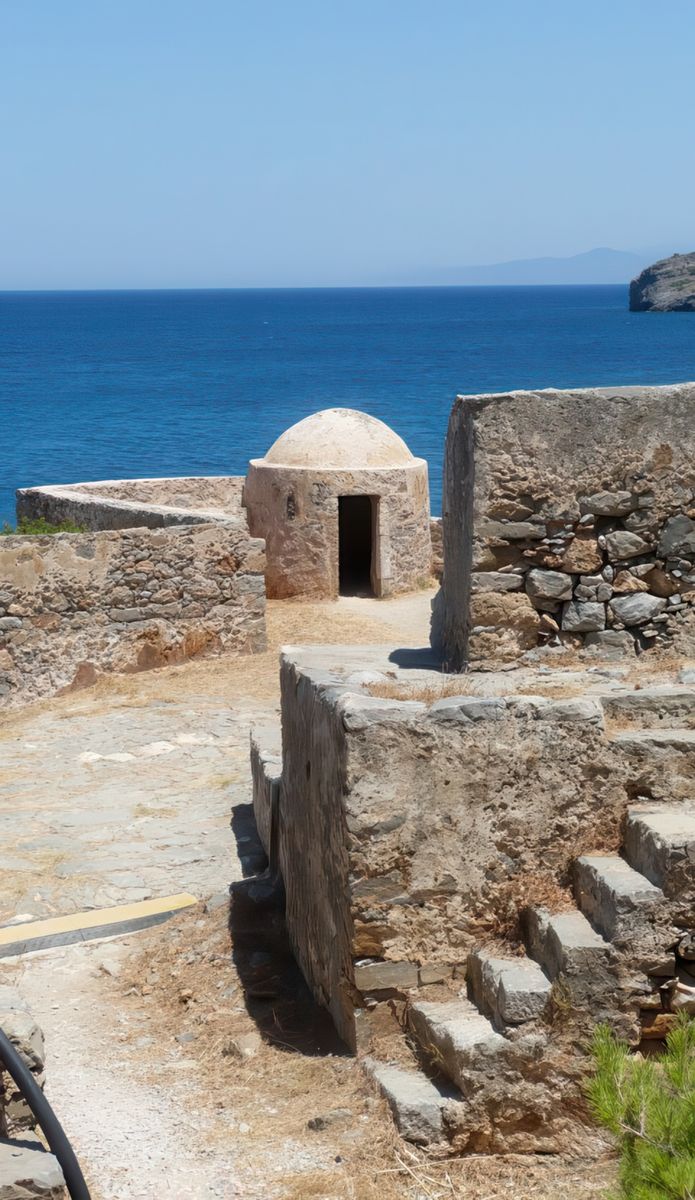 Demi-bastion de Scaramella de la forteresse de Spinalonga.