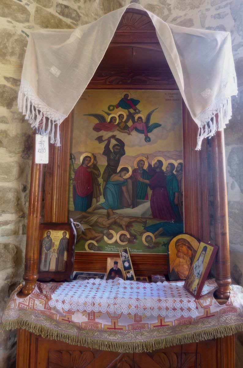 La décapitation des saints.