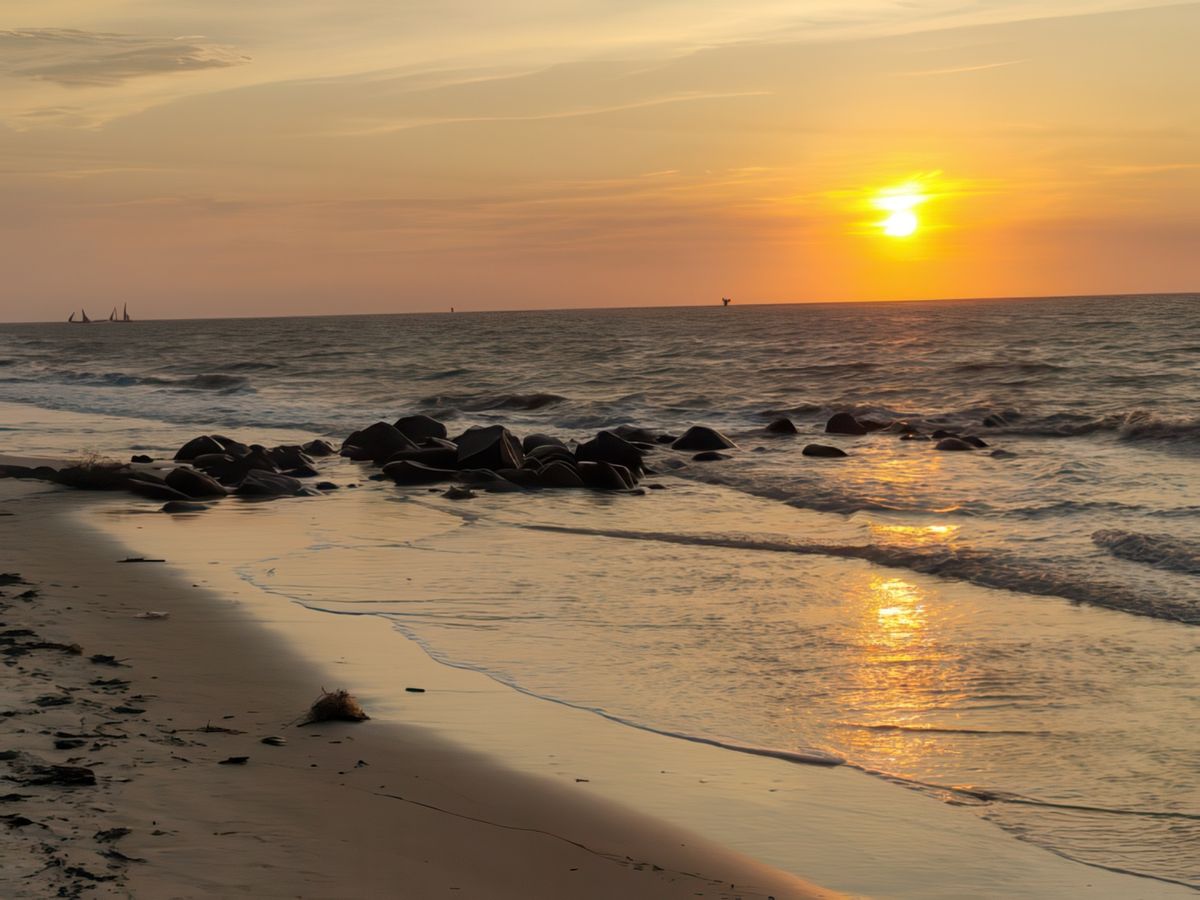 Coucher de soleil sur Morondava
