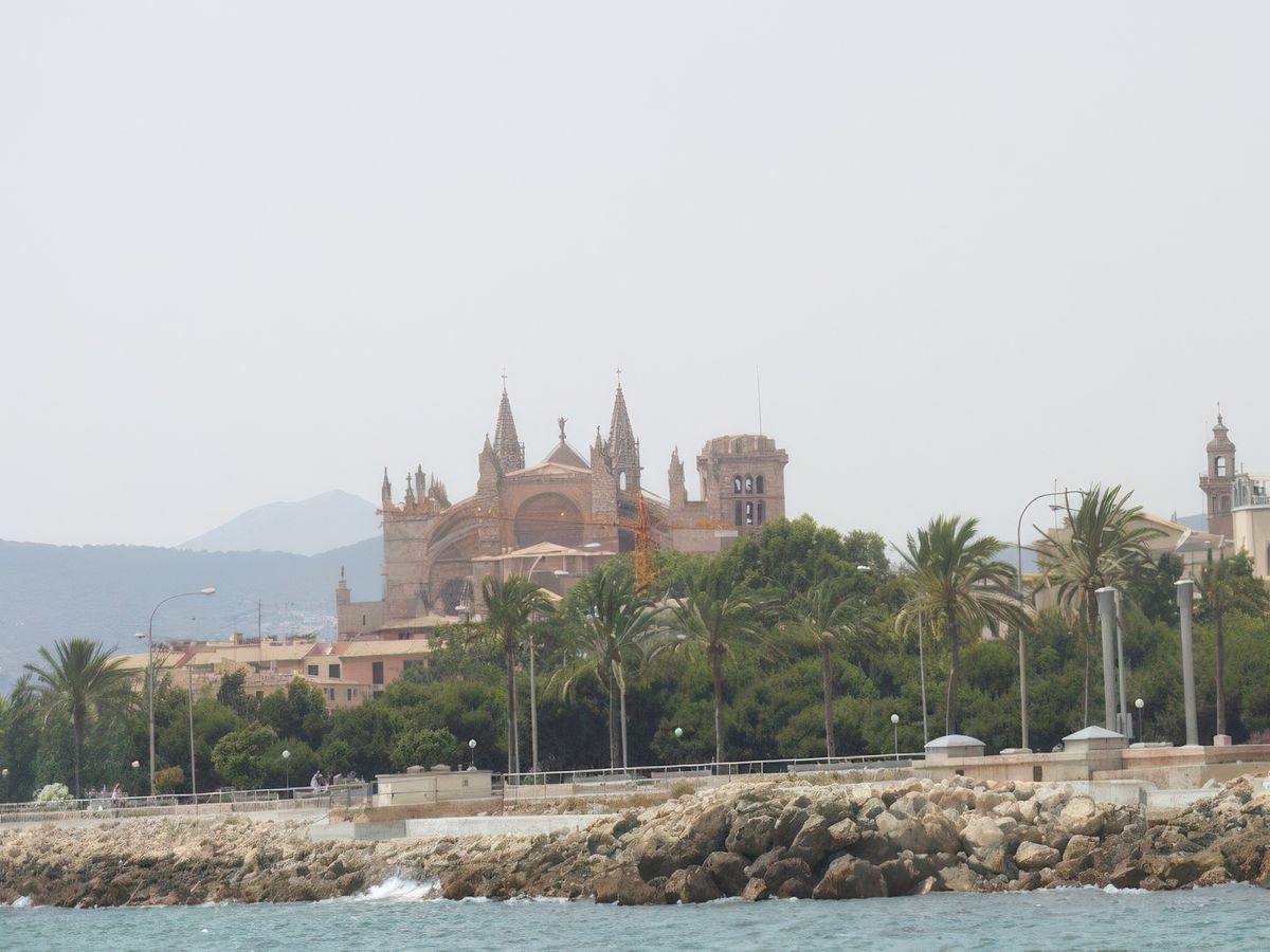 La cathédrale de Palma située face à la mer
