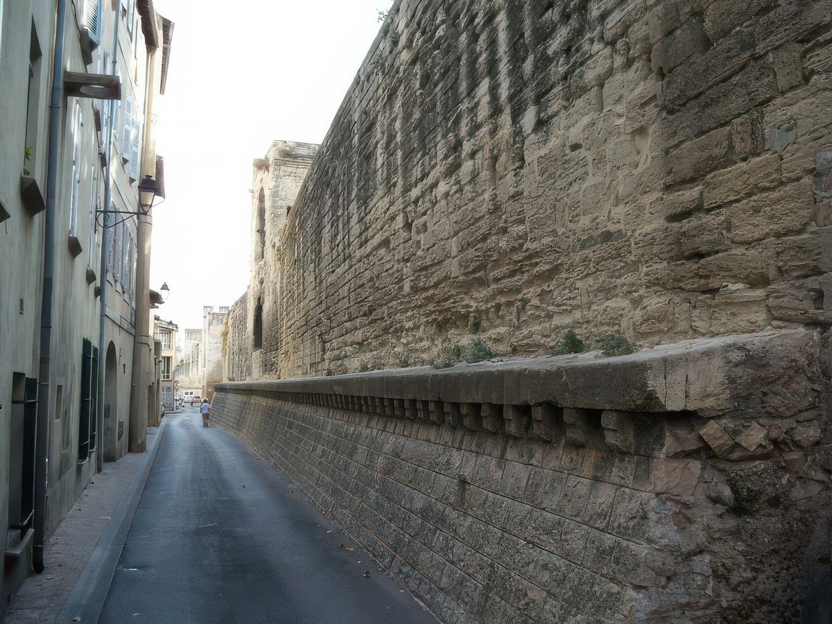 Une rue le long des remparts