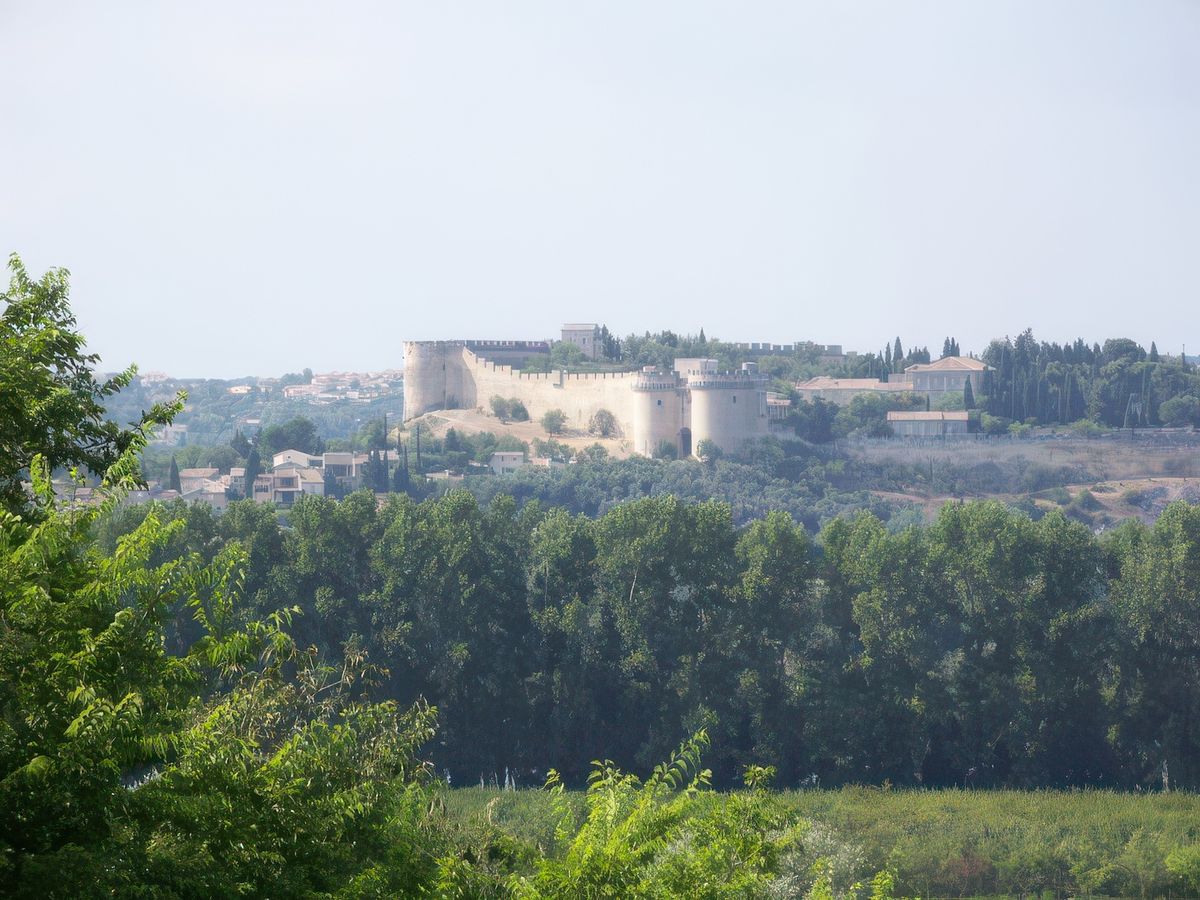 Vue sur le fort de Villeneuve-lez-Avignon