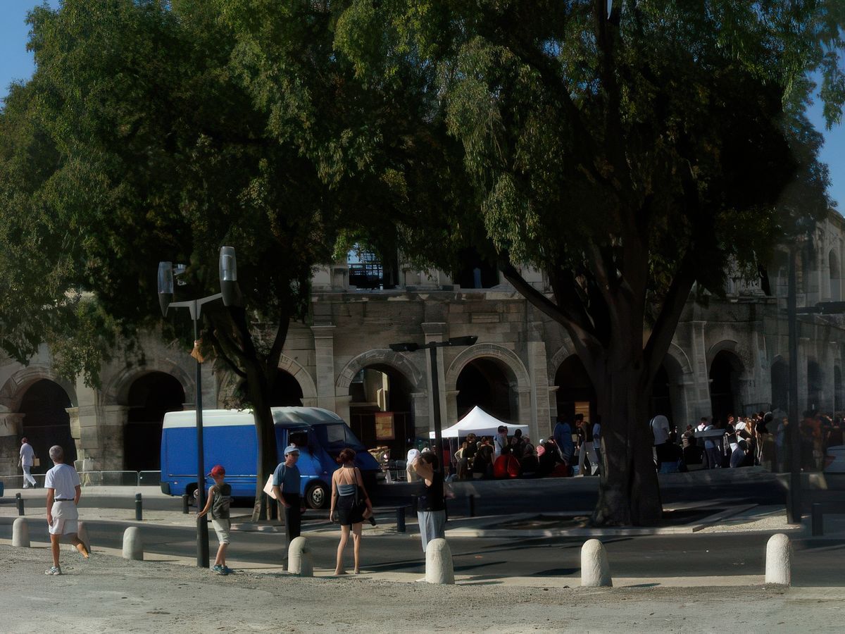 Les arènes (impossible de les visiter ce jour-là, un concert de MUSE était prévu !! Dommage...)