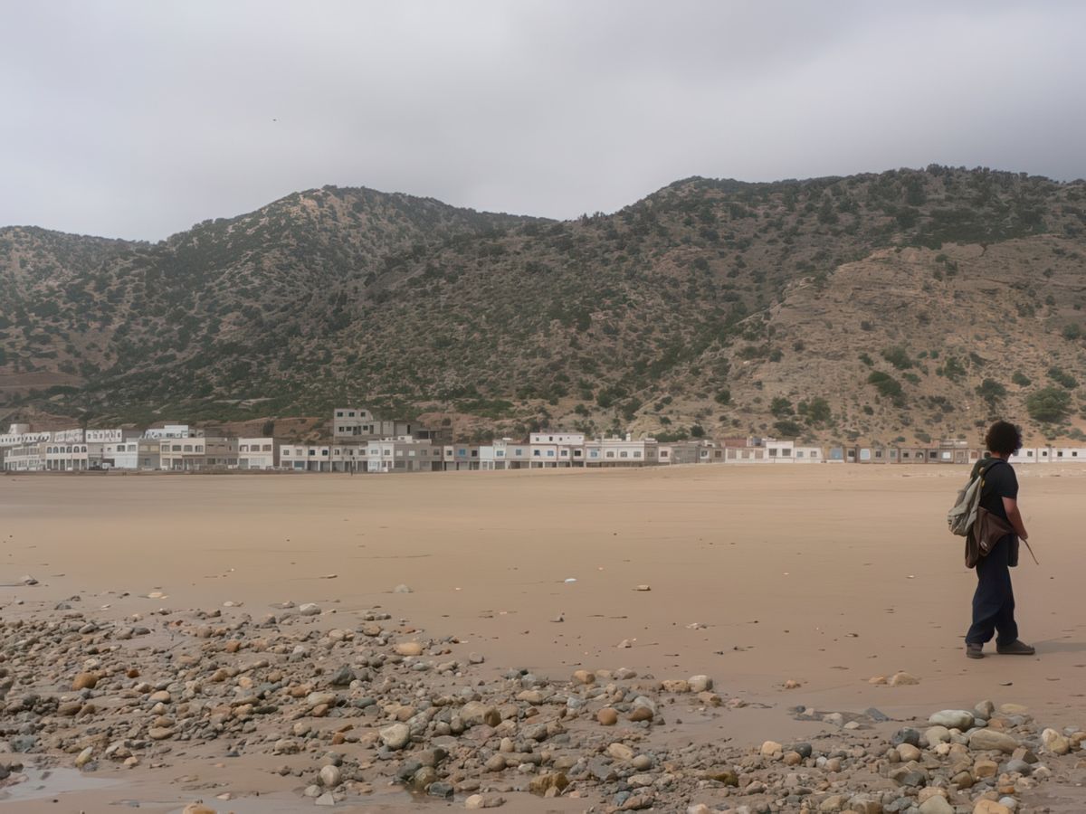 Un dernier regard sur le village de Tafedna, et ce sera le départ.