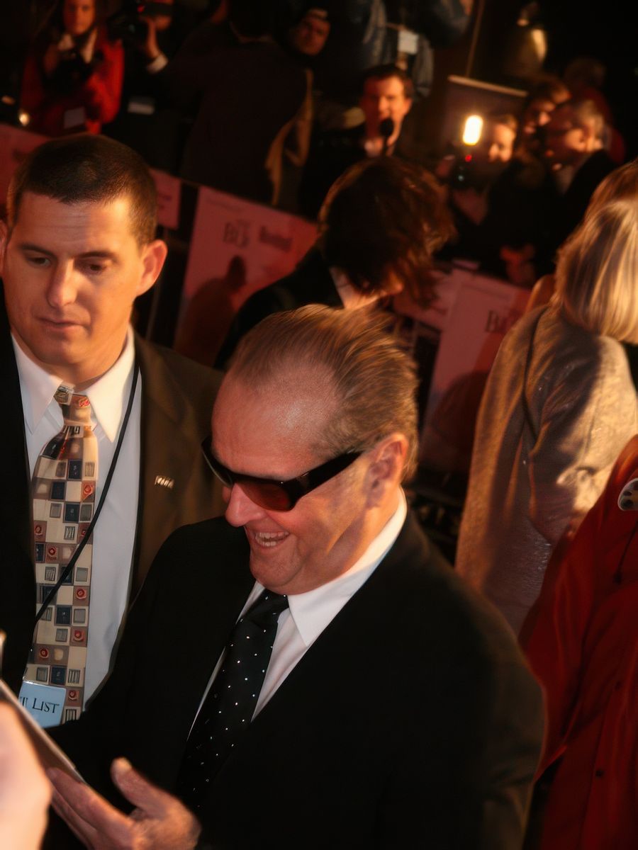 Jack Nicholson à l'avant première de "Sans plus attendre"