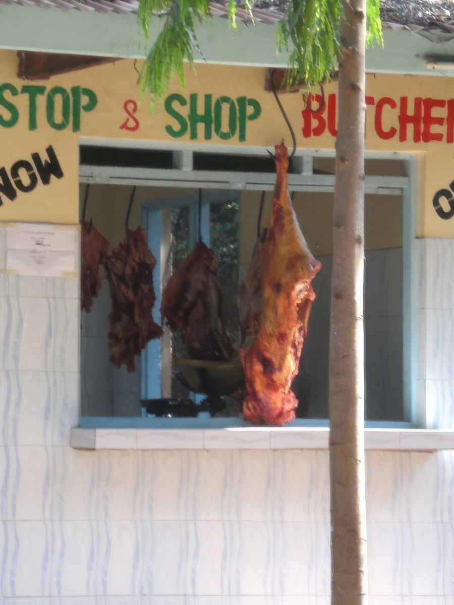 Une boucherie africaine