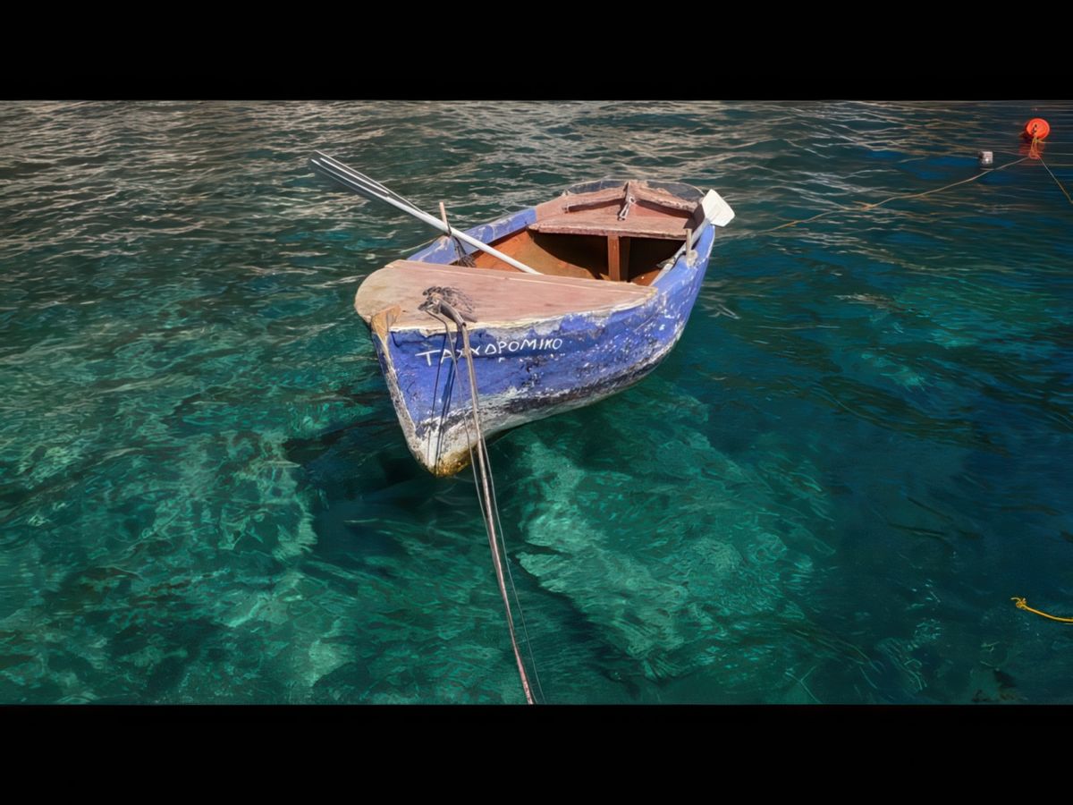 Le port d'Oia (Amoudi)