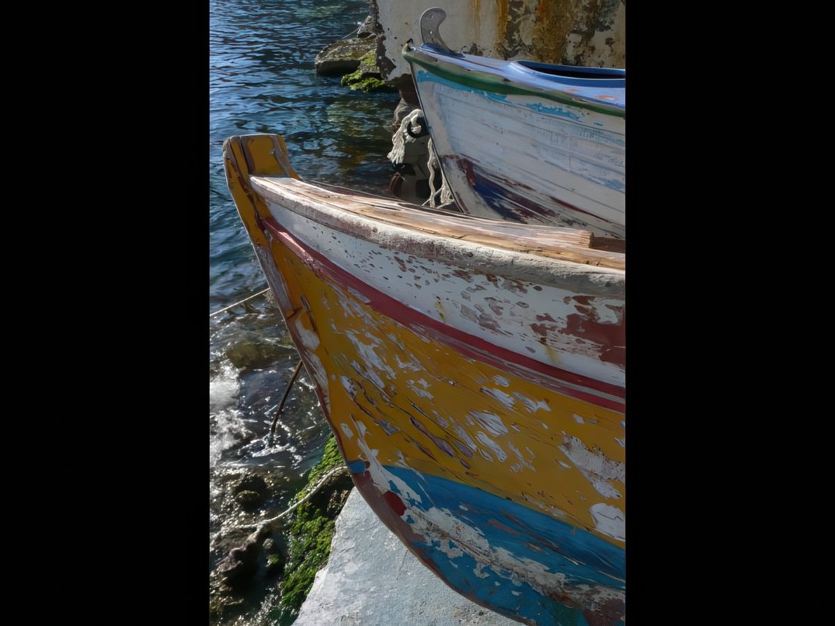 Le port d'Oia (Amoudi)