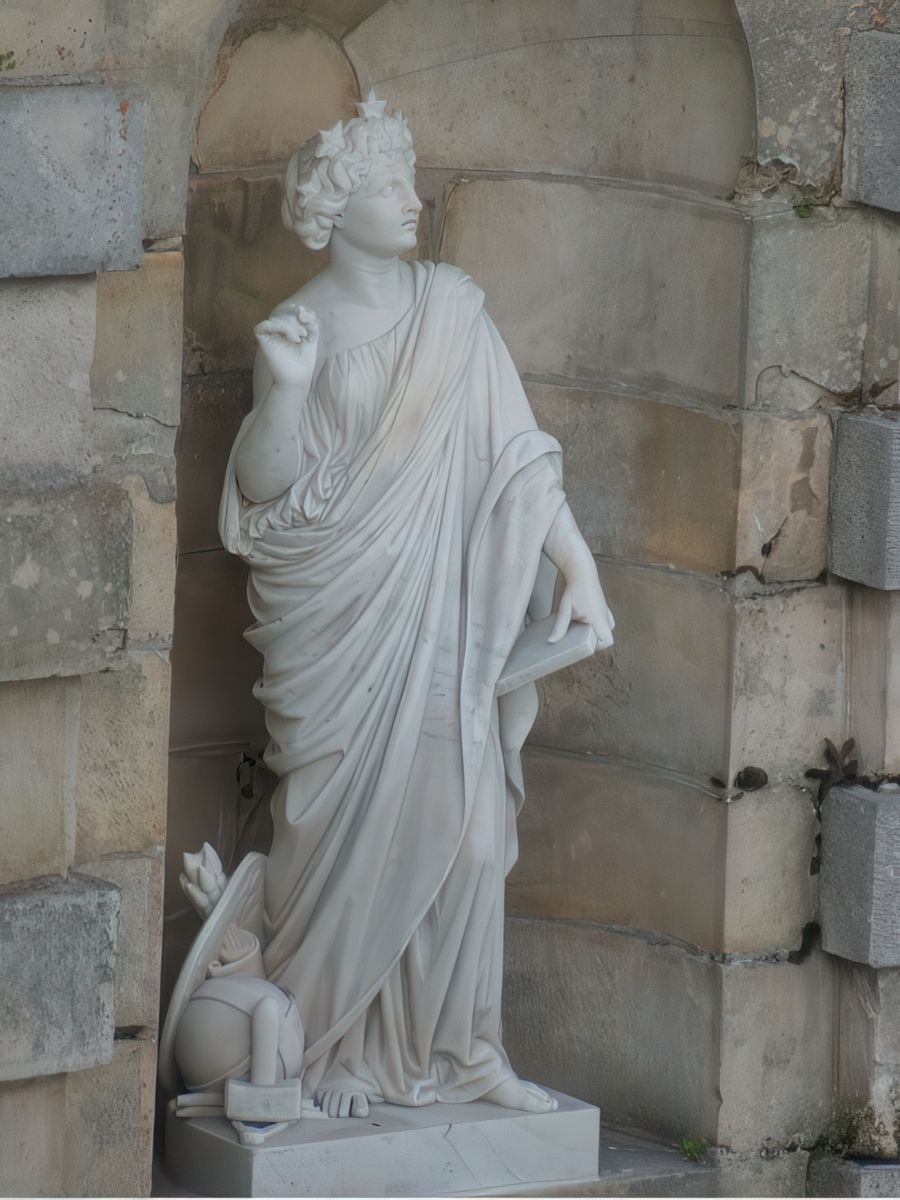 Une des statues du "Bassin des Cascades"