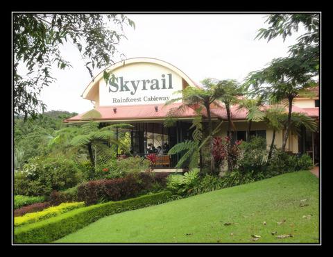Skyrail Rainforest Cableway - le départ