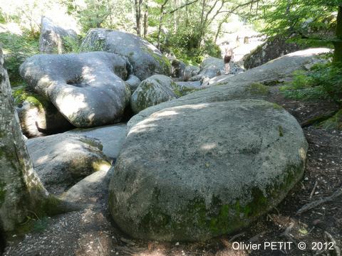 La rivière de rochers ou chaos de la Resse – France