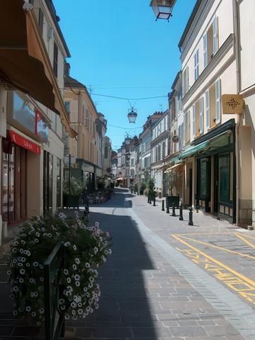 Une des rues piétonnes de la ville