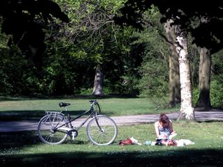 Pause au Tiergarten, le plus grand parc de Berlin.