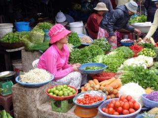 Hoi An, Vietnam.
Imaginez ce marché, ces bruits, ces odeurs, ces couleurs et cette femme qui était étonnamment immobile au milieu de cette agitation, elle semblait statufiée, sensation étrange !