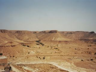 Une partie du désert en Tunisie