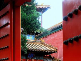 Chine, Cité interdite un jardin... rouge