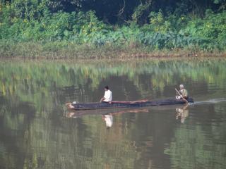 Pirogues au Sri-Lanka