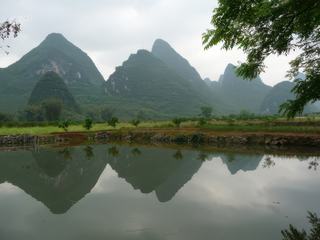 En Chine, dans la belle région autour de Yangshwo