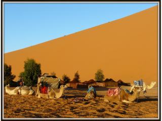 Avril 2012 - Maroc Erg Chebbi (Merzouga)
Levé du soleil sur le bivouac.