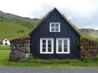 Maison en tourbe traditionnelle d'Islande