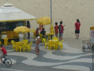Rio de Janeiro, Brésil - sur la plage de Copacabana