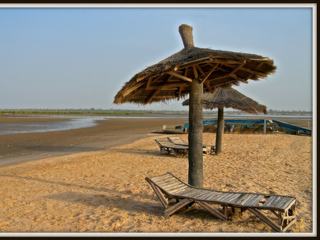 Douceur d'une soirée Africaine - devant l'immensité de la mangrove du Siné-Saloum (Sénégal - janvier 2008)