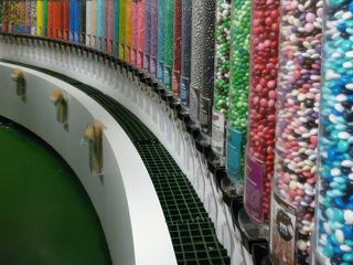 Rayures de M&M's à Las Vegas
