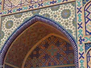 Architecture très colorée de l'époque Timouride à Samarcande, Ouzbekistan.