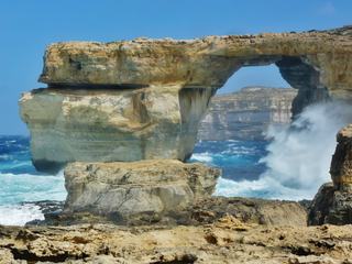 MALTE : Ile de Gozo,la Fenêtre d'Azur (Tieqa)
