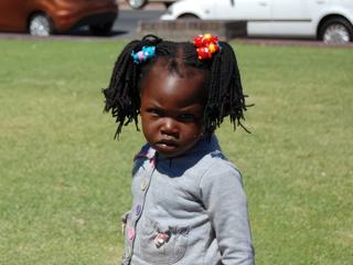 Petite fille d'Afrique du Sud