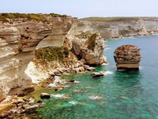 Les falaises blanches de Bonifacio.