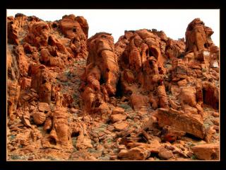 Les roches rouges de la "Valley of Fire"