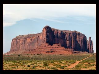 En approchant de Monument Valley...