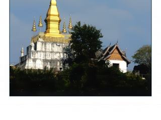 Vue sur un stupa.