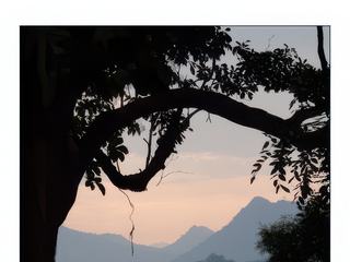 En fin de journée, vue sur Luang Prabang depuis le mont Phou Si.