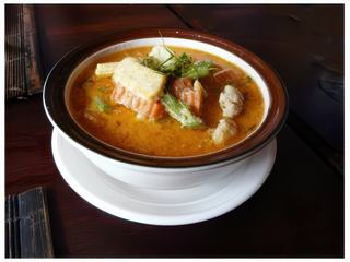 Casserole de légumes au lait de coco.