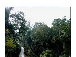 Après avoir traversé un jardin public nous découvrons les chutes de Khouang Sy.